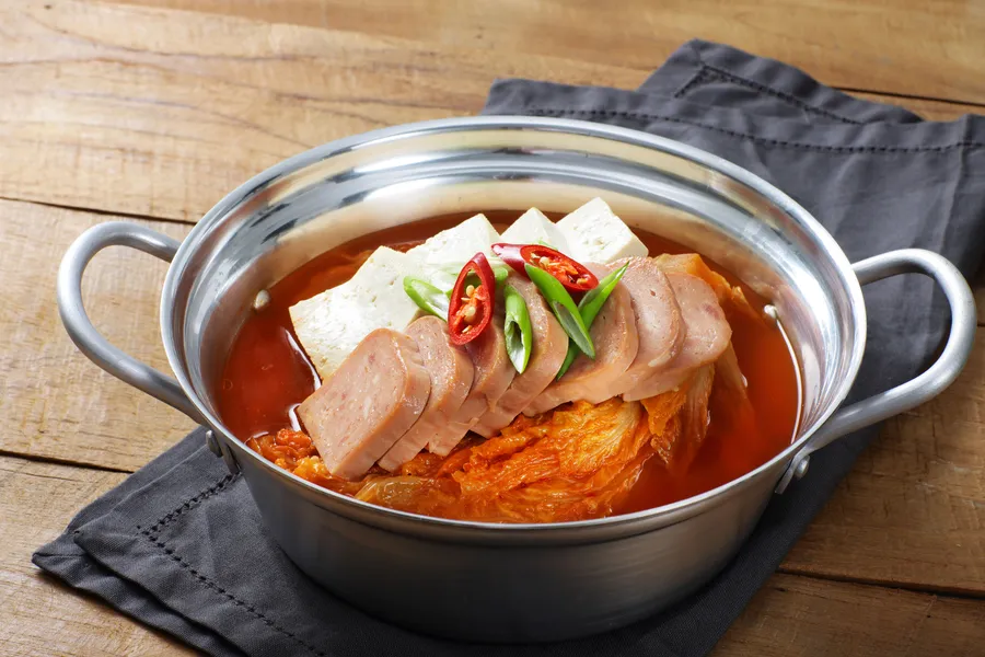 묵은지햄김치찌개+솥밥