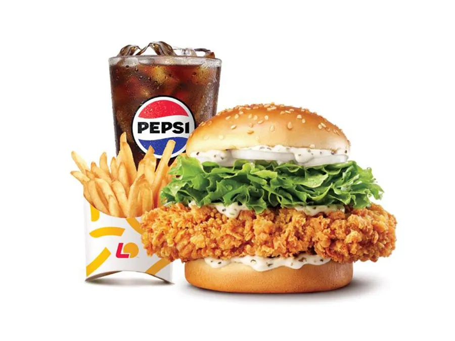 통다리 크리스피치킨버거세트(그릭랜치)