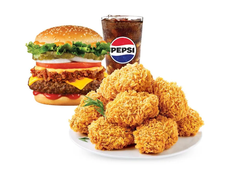 맘스터치 태안점 치킨&비프버거세트 공식 메뉴 이미지