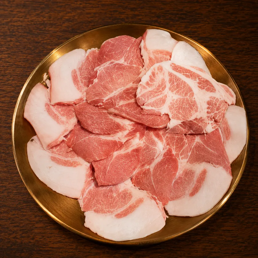 급랭 꽃목살(100g) 공식 메뉴 이미지