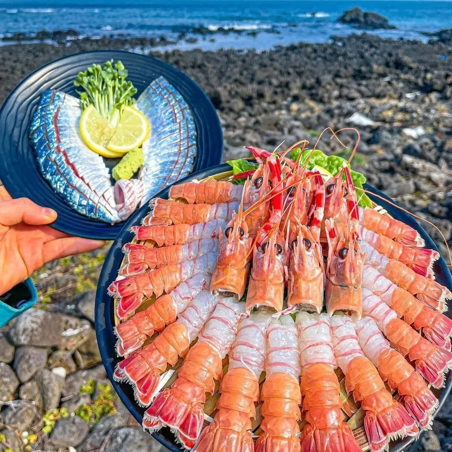 온평바다한그릇 성산본점 고등어회+딱새우회+전복문어해물라면 공식 메뉴 이미지