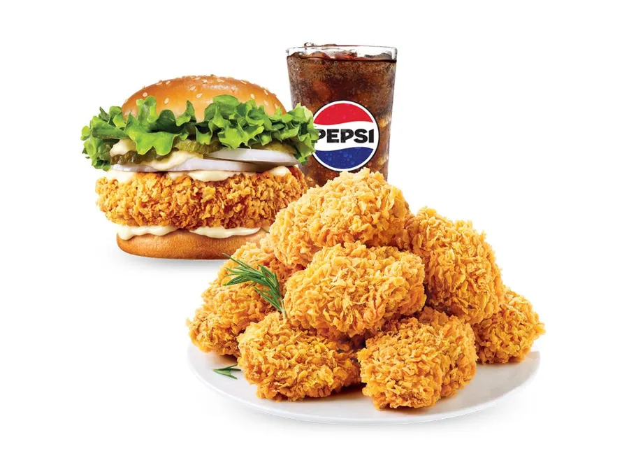 맘스터치 태안점 치킨&버거세트 공식 메뉴 이미지