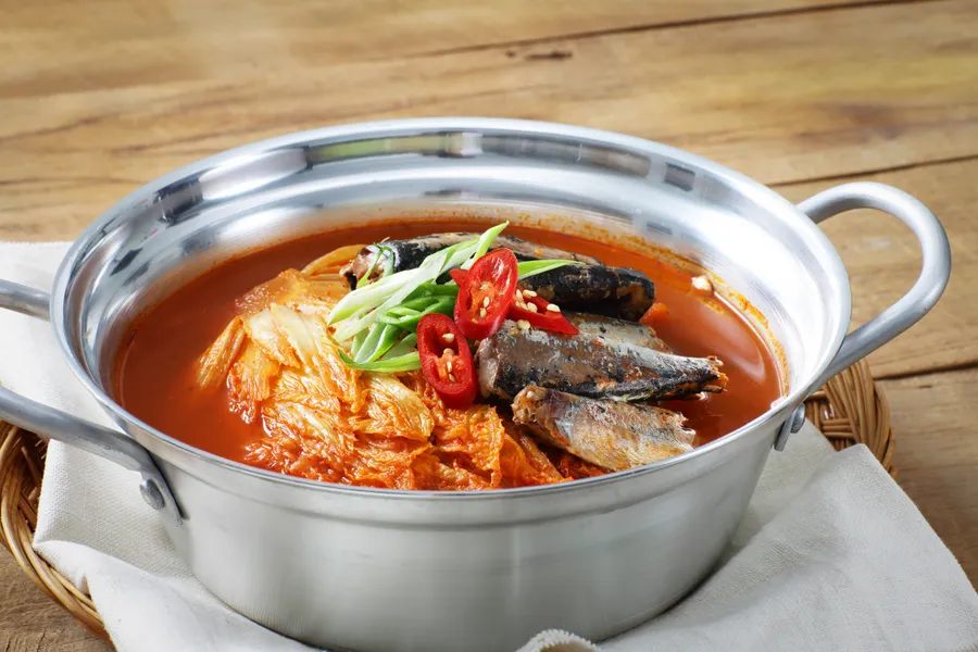 묵은지꽁치김치찌개+솥밥