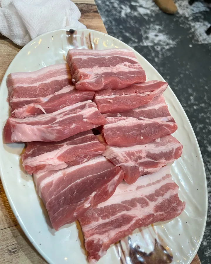 중앙정육점식당 방문객이 남긴 음식 사진 1