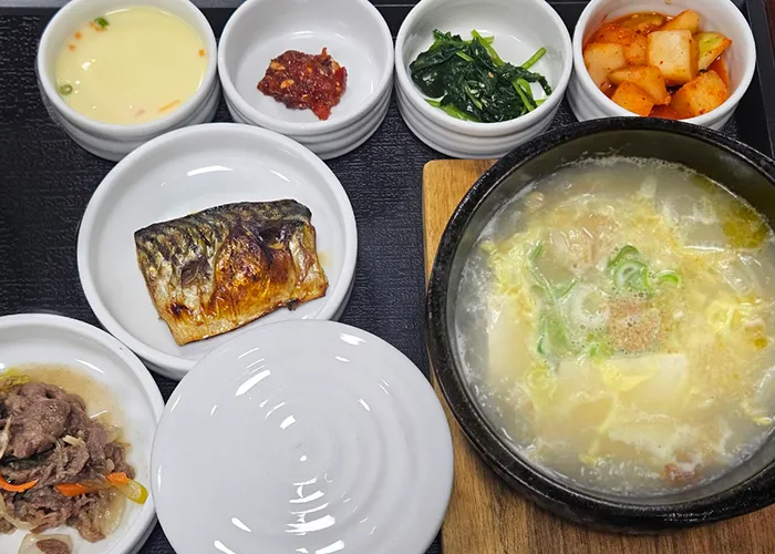 쏠비치삼척 해파랑 황태 콩나물 해장국 정식 공식 메뉴 이미지