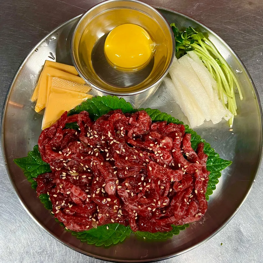한우육회 메뉴 사진