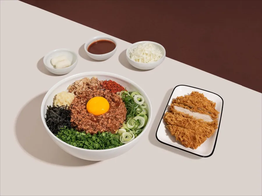 마제소바+돈카츠 공식 메뉴 사진