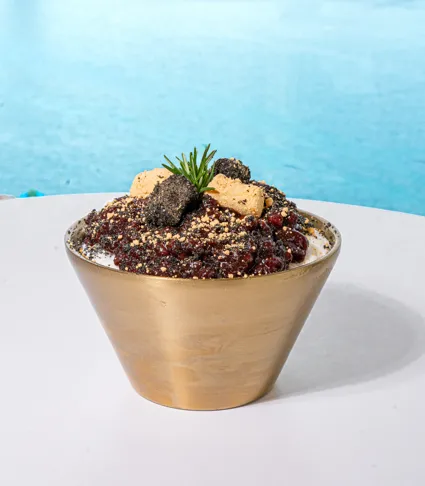 눈꽃 팥빙수 공식 메뉴 사진