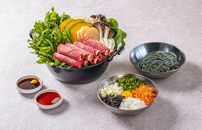 미나리 샤브샤브(맑은) 공식 메뉴 사진