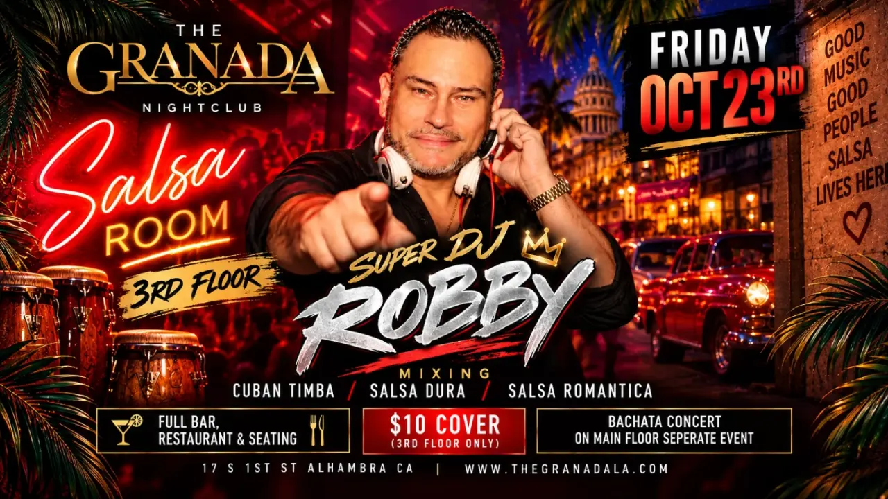 Salsa Room · Super DJ Robby | The Granada 3층 | 2026.10.23