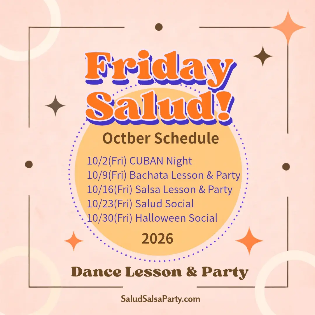 Salud Friday 타이베이 살사·바차타 소셜 | 2026년 10월