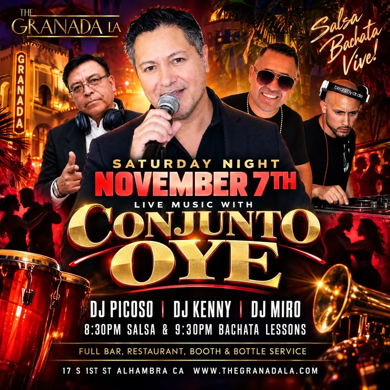 Conjunto Oye — Live Salsa | The Granada LA | 2026.11.07