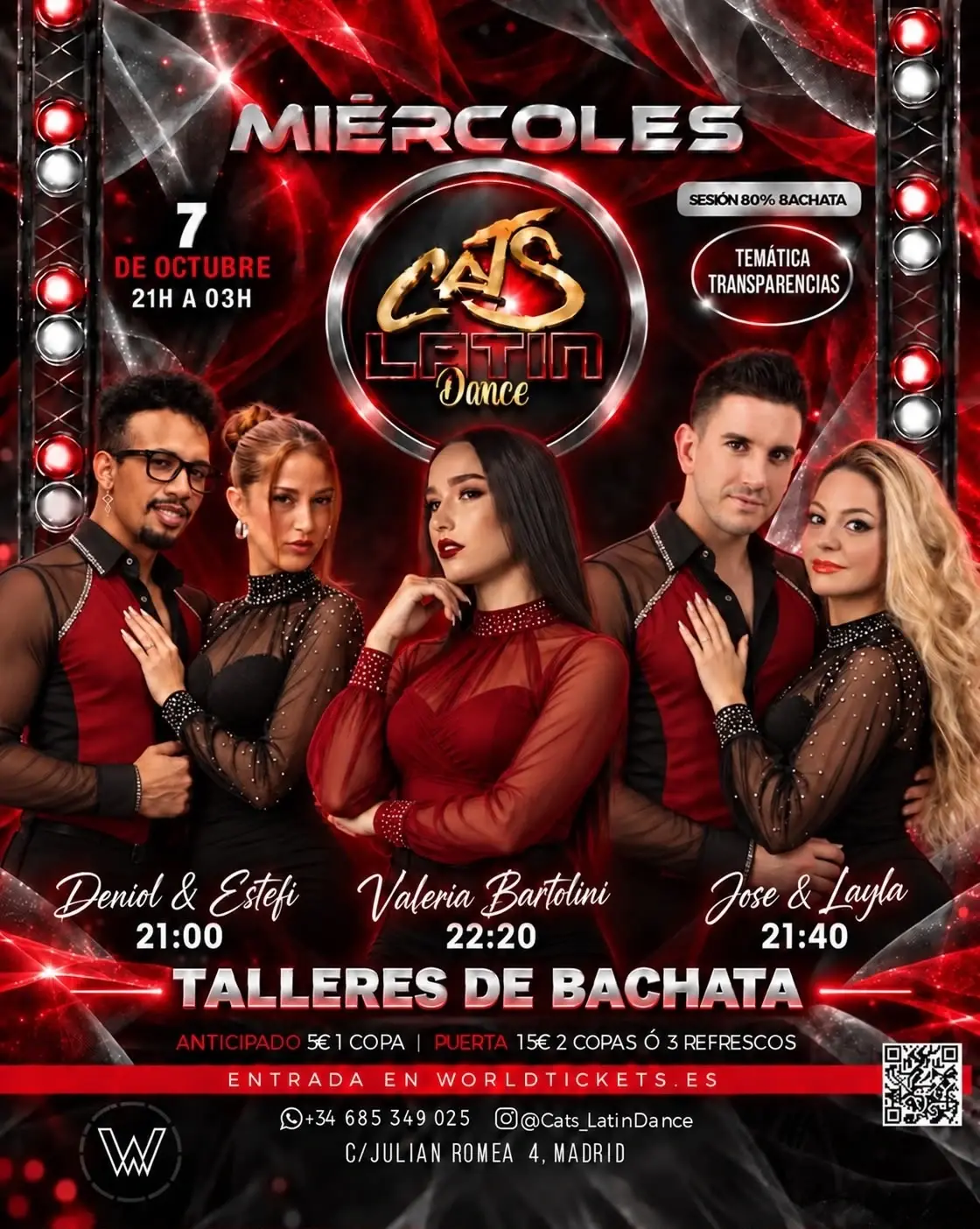 CATS Latin Dance Madrid — Bachata Party & Workshops | October 7, 2026