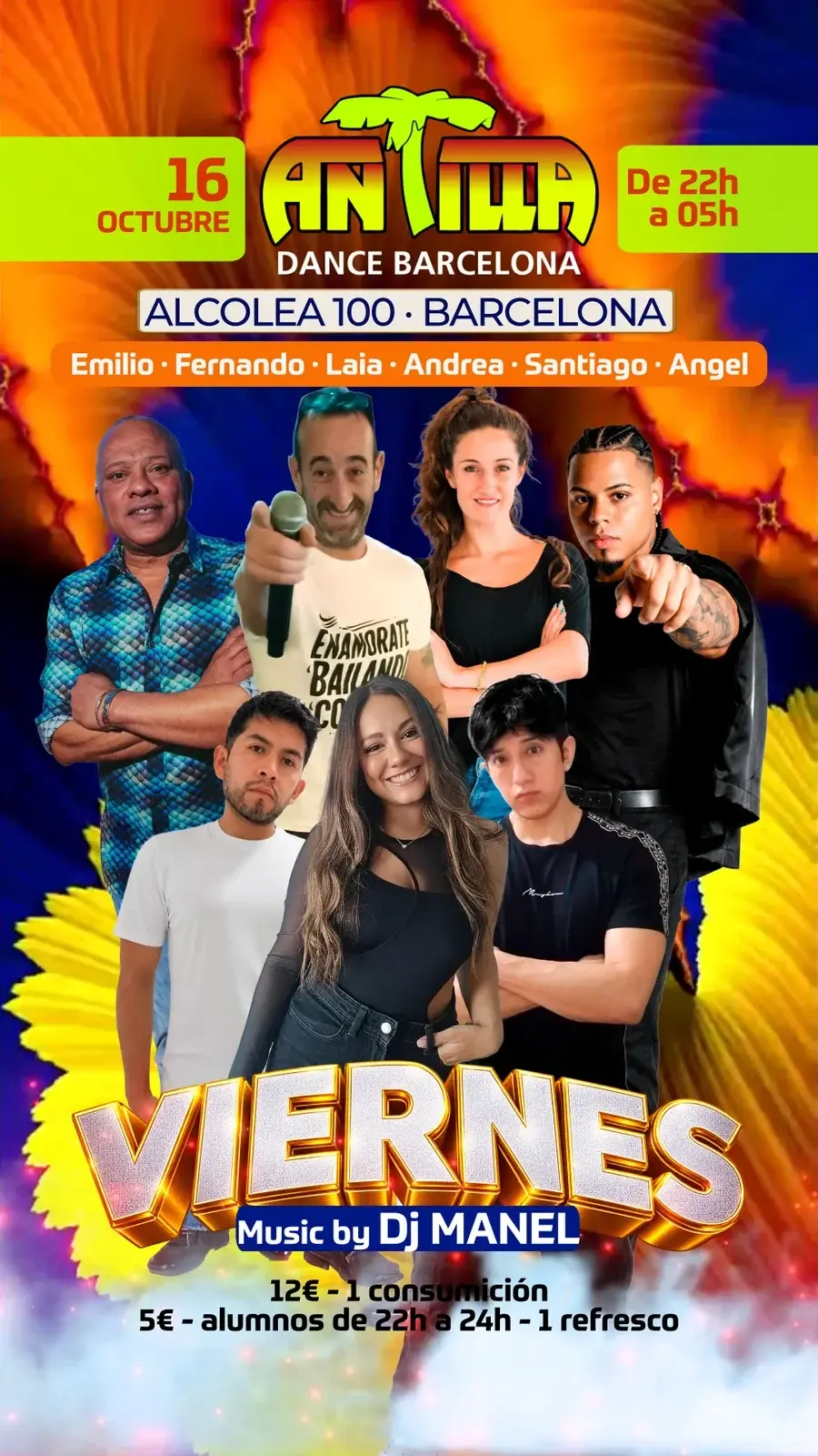 Antilla Barcelona Salsa & Bachata Party — 16 Oct 2026