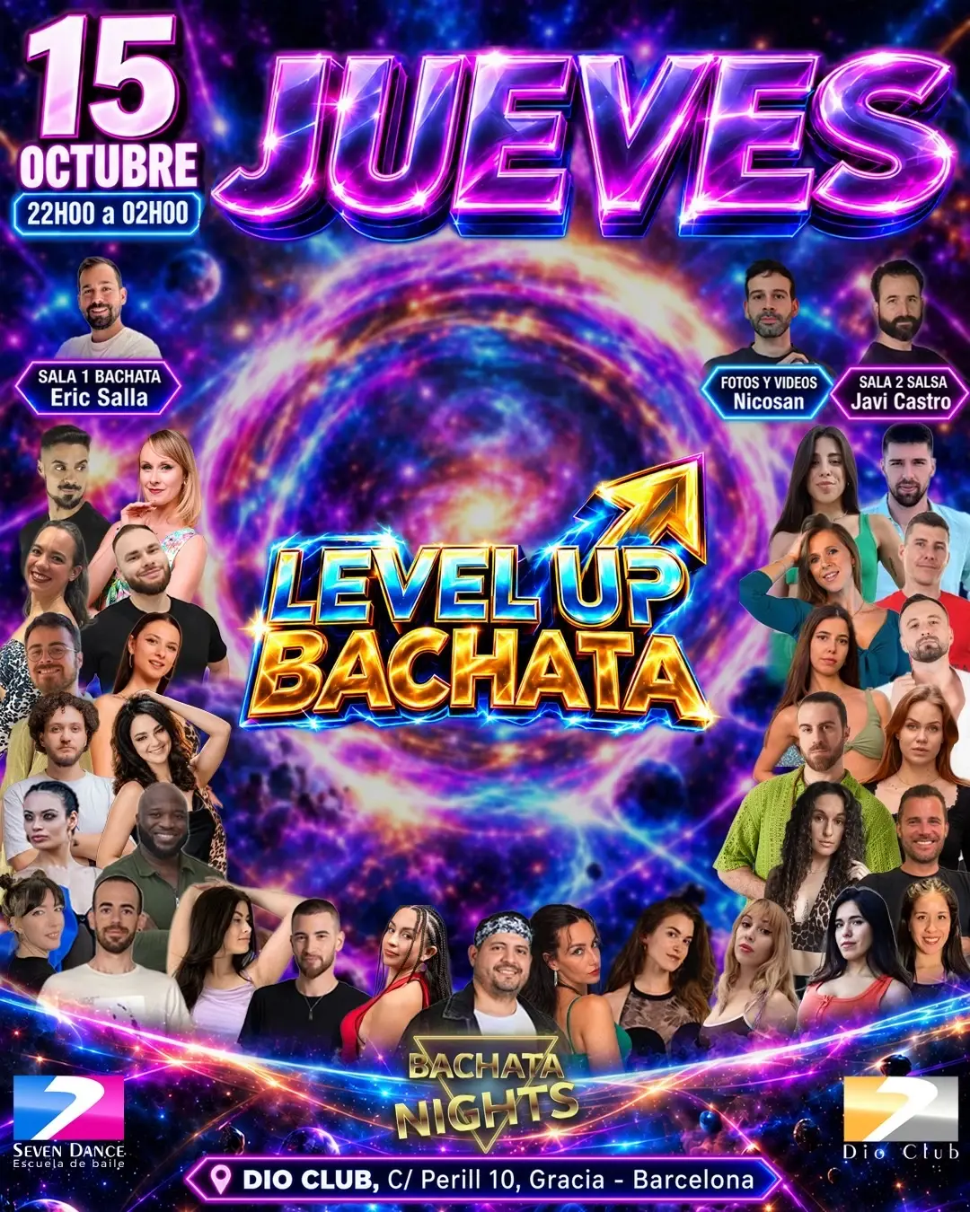 Level Up Bachata | Barcelona Salsa & Bachata Social at Dio Club | Oct 15, 2026