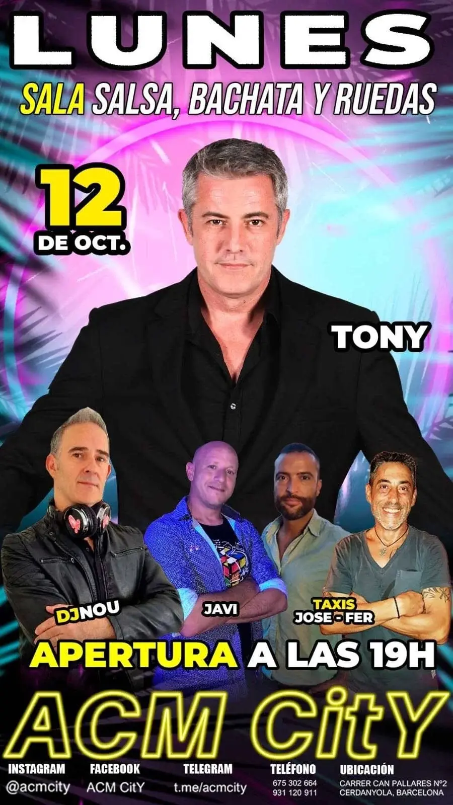 ACM City Cerdanyola Salsa & Bachata Social — October 12, 2026