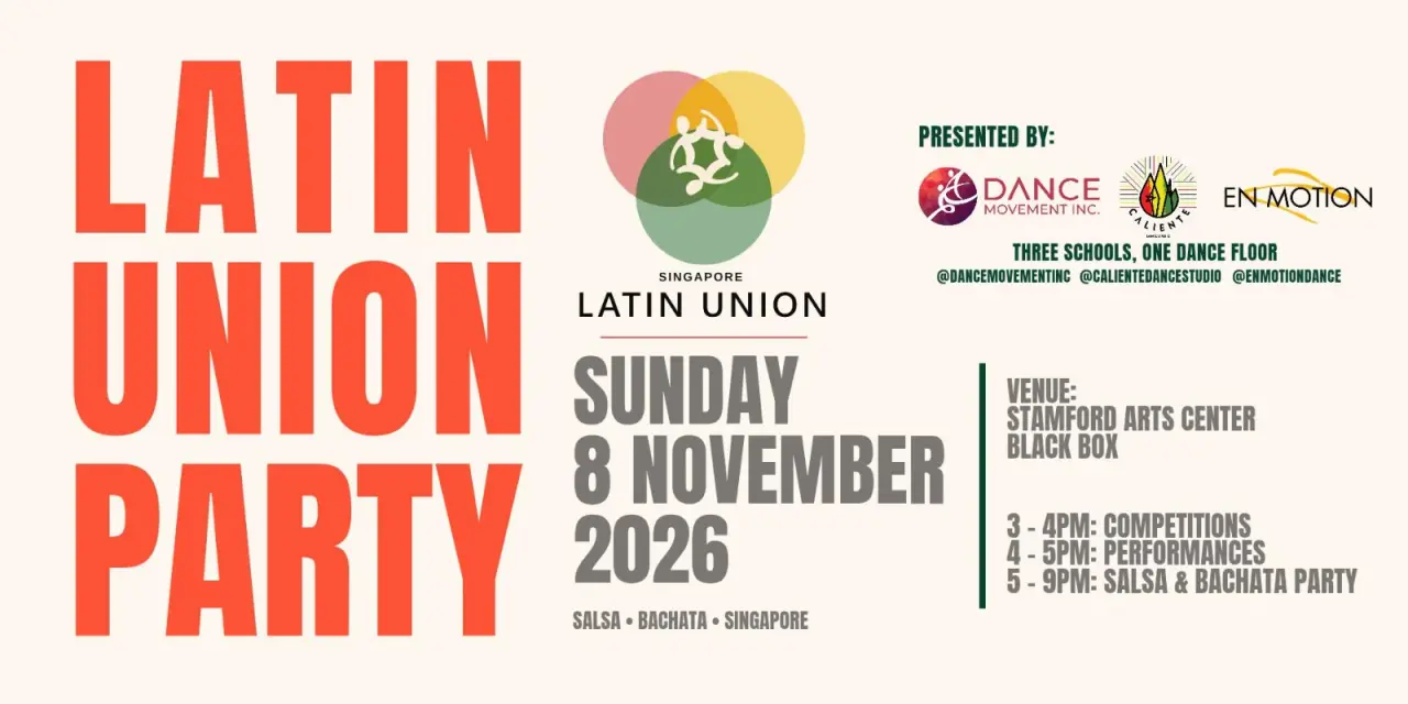 Latin Union Party | Singapore Salsa & Bachata Social | 8 Nov 2026