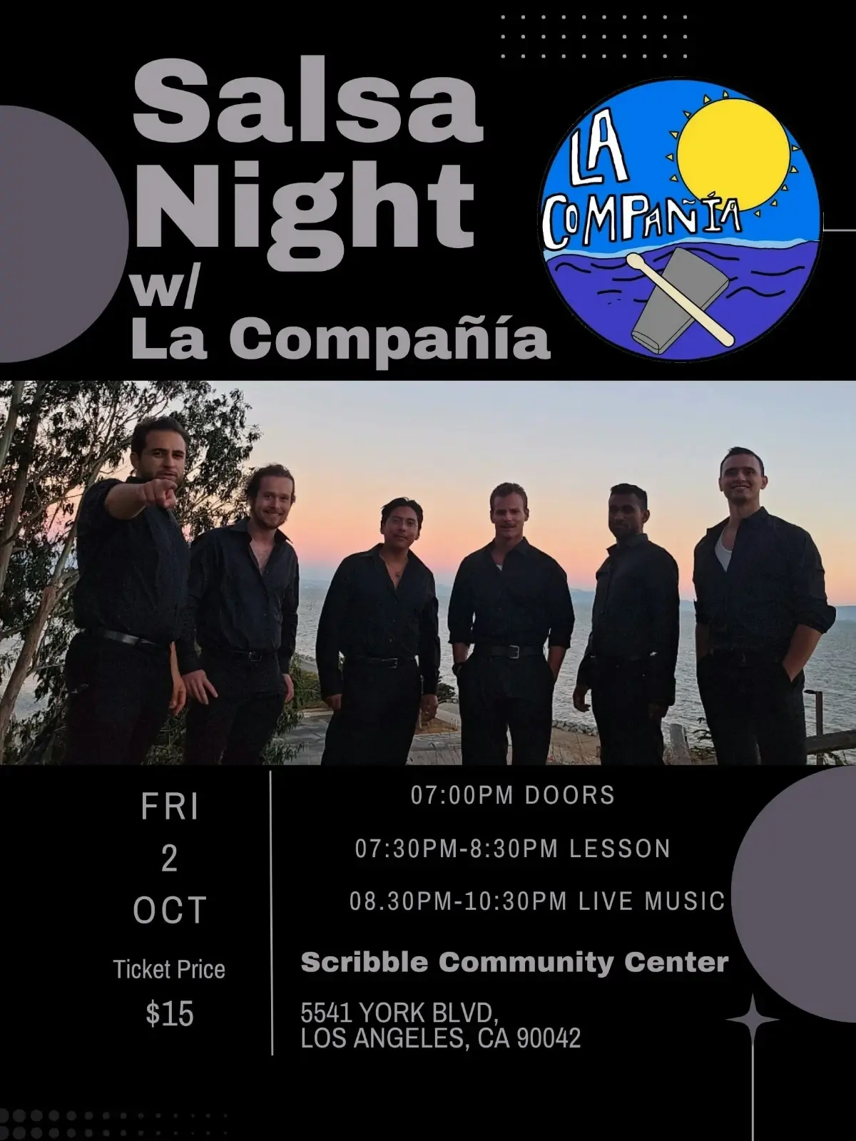 Salsa Night with La Compañía · 2026.10.02 · Los Angeles 라이브 살사