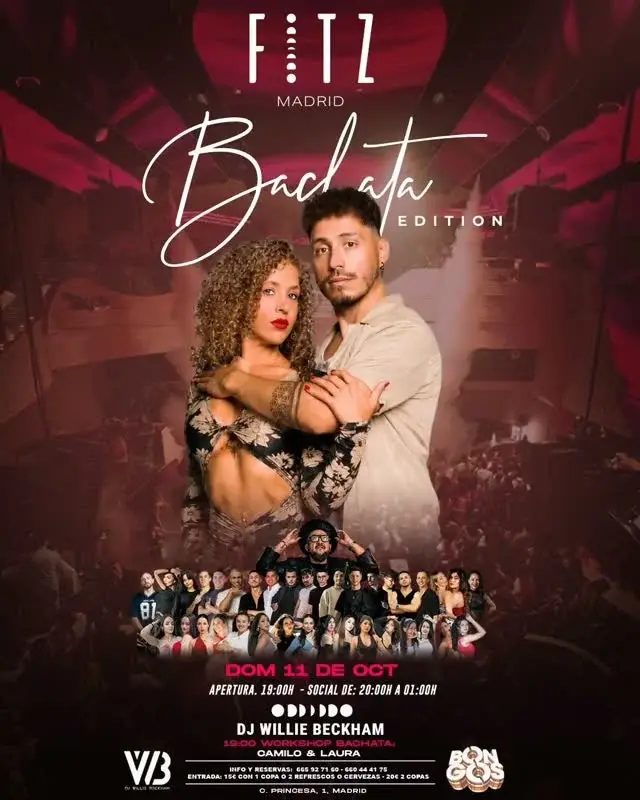 BONGOS Madrid Bachata Party | FITZ Madrid – 11 Oct 2026