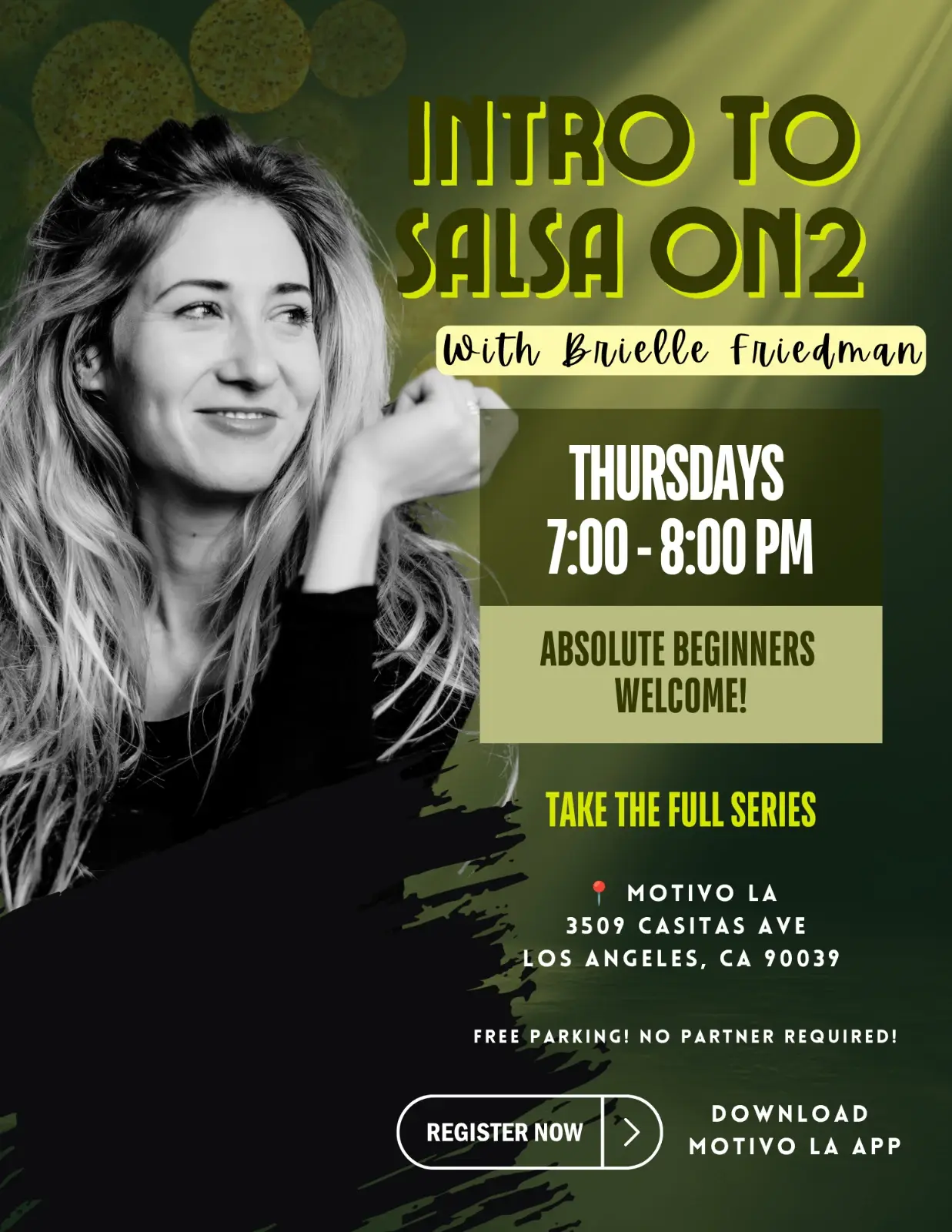 Intro to Salsa On2 with Brielle Friedman · November 2026 · Los Angeles