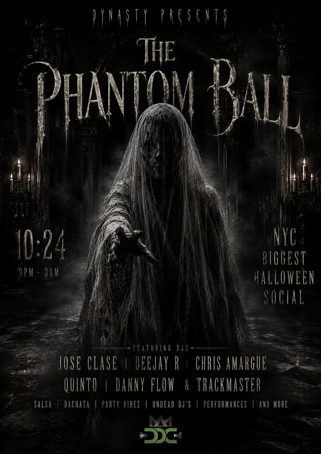 DDC’s Phantom Ball | Brooklyn Salsa & Bachata Halloween Party