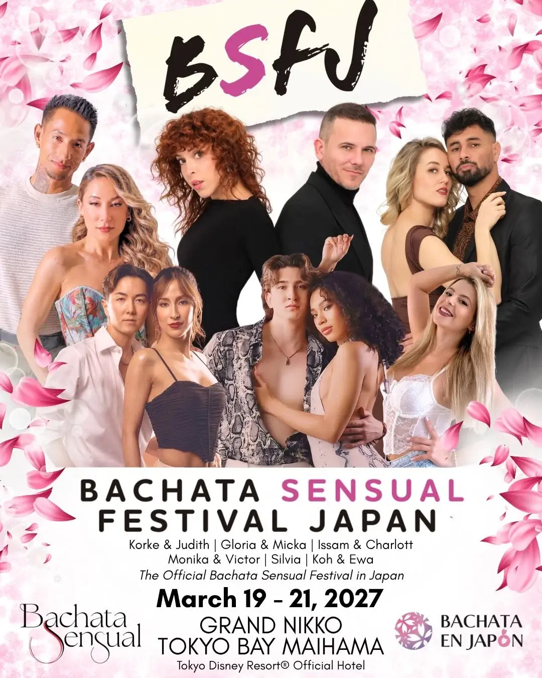Bachata Sensual Festival Japan 2027 — Urayasu Bachata Festival, Mar 19–21
