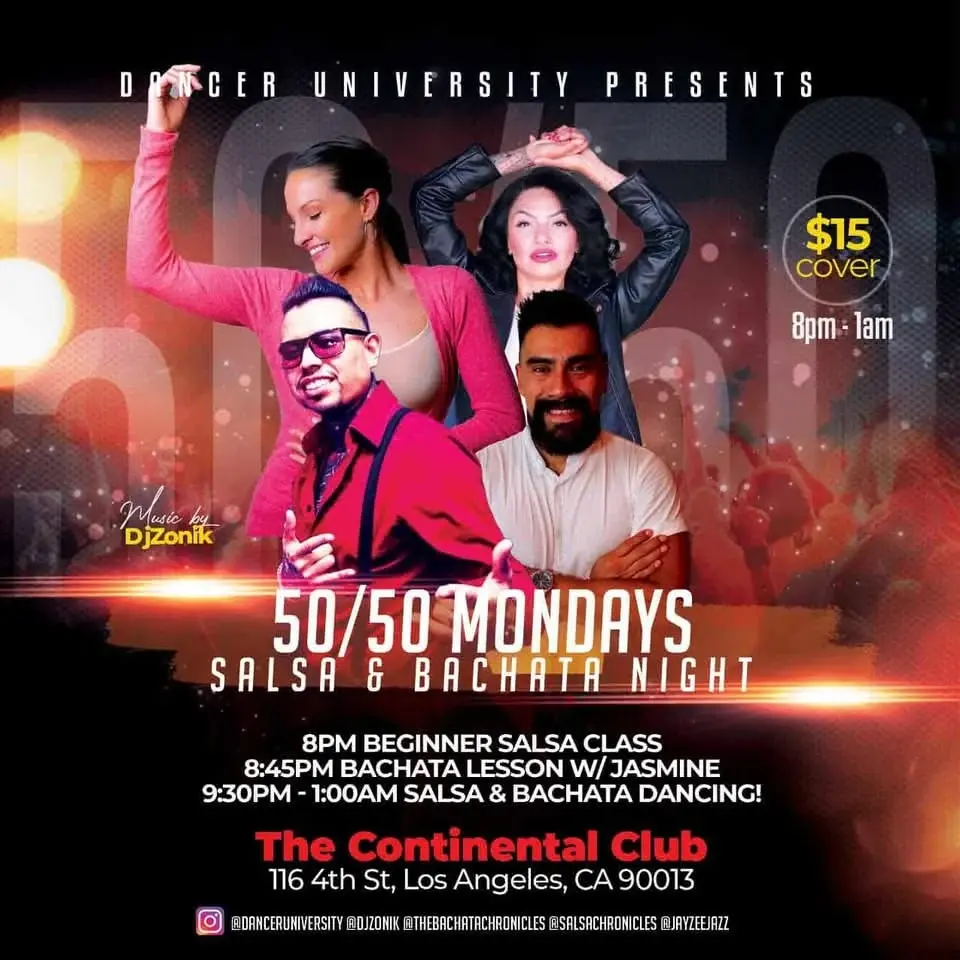 50/50 Mondays at The Continental Club · October 5 & 12, 2026 · Los Angeles