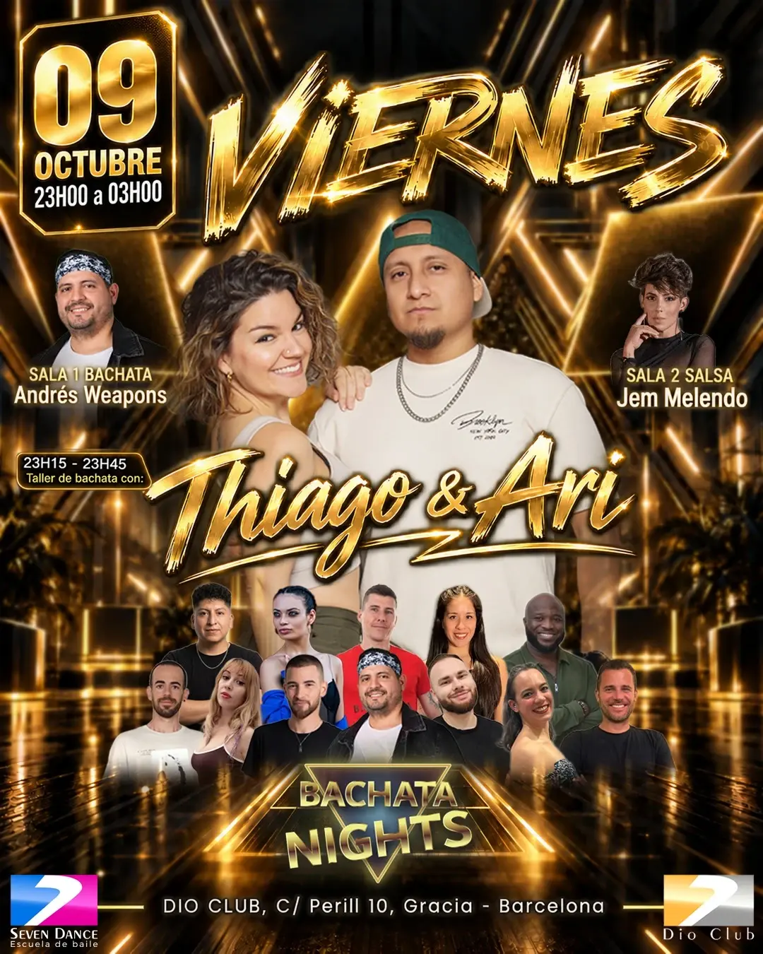 Barcelona Bachata Nights — Salsa & Bachata Party in Gràcia | October 9, 2026