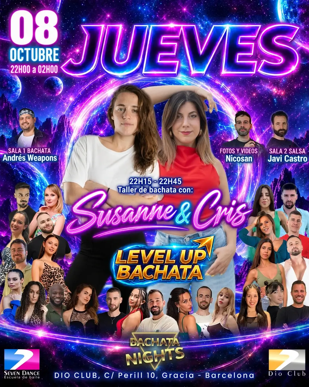 Bachata Nights – Level Up Bachata | Barcelona Salsa & Bachata Party · Oct 8