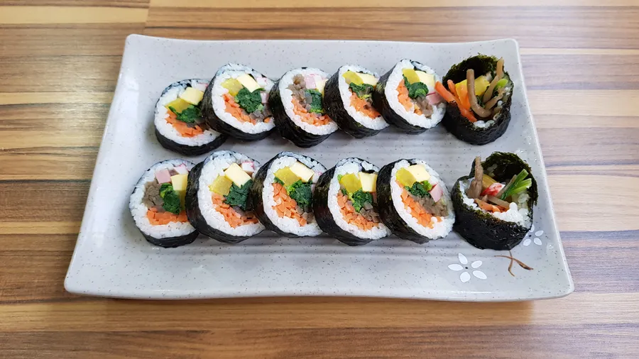 즉석김밥 메뉴 사진