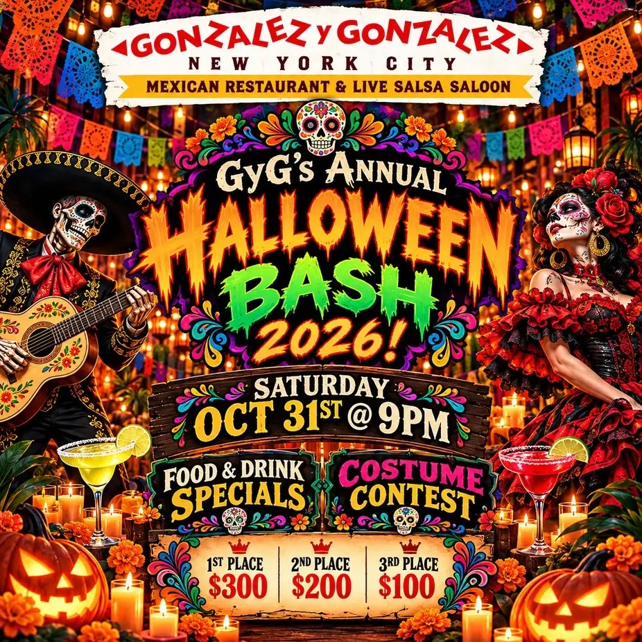 GYG’s Annual Halloween Bash 2026 — New York Salsa Party