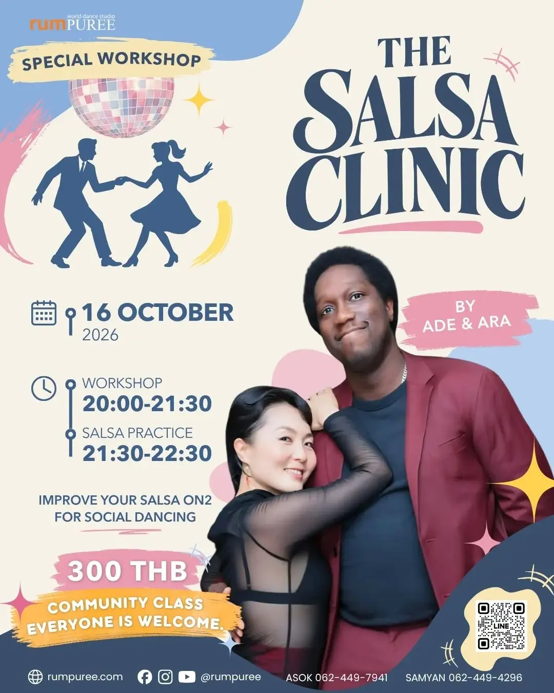 The Salsa Clinic with Ade & Ara — Bangkok On2 Salsa Workshop