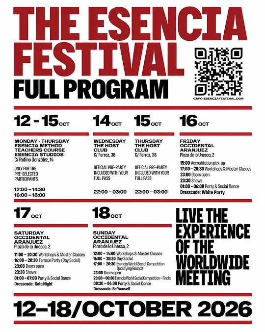 The Esencia Festival 2026 — Aranjuez Bachata Festival | Madrid Pre-Events