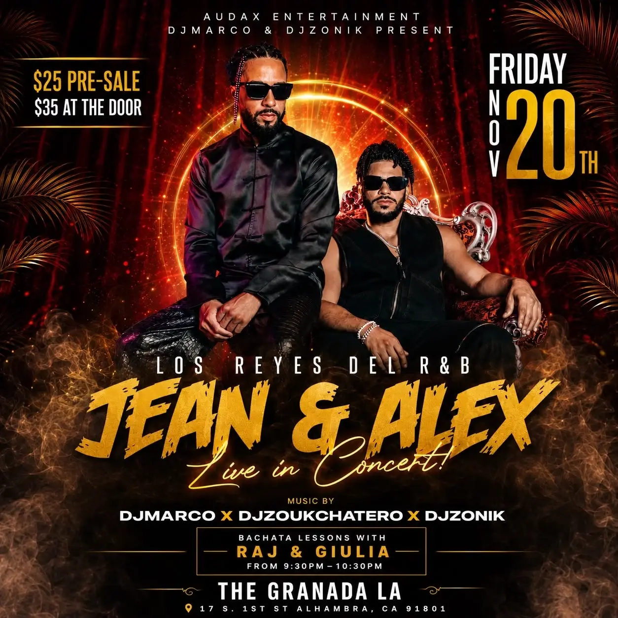 Jean & Alex — Bachata Concert | 2026.11.20