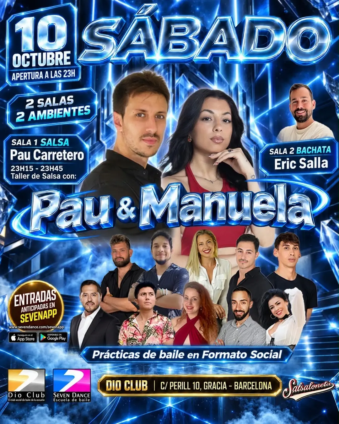 Dio Club – Seven Dance | Barcelona Salsa & Bachata Social — Oct 10