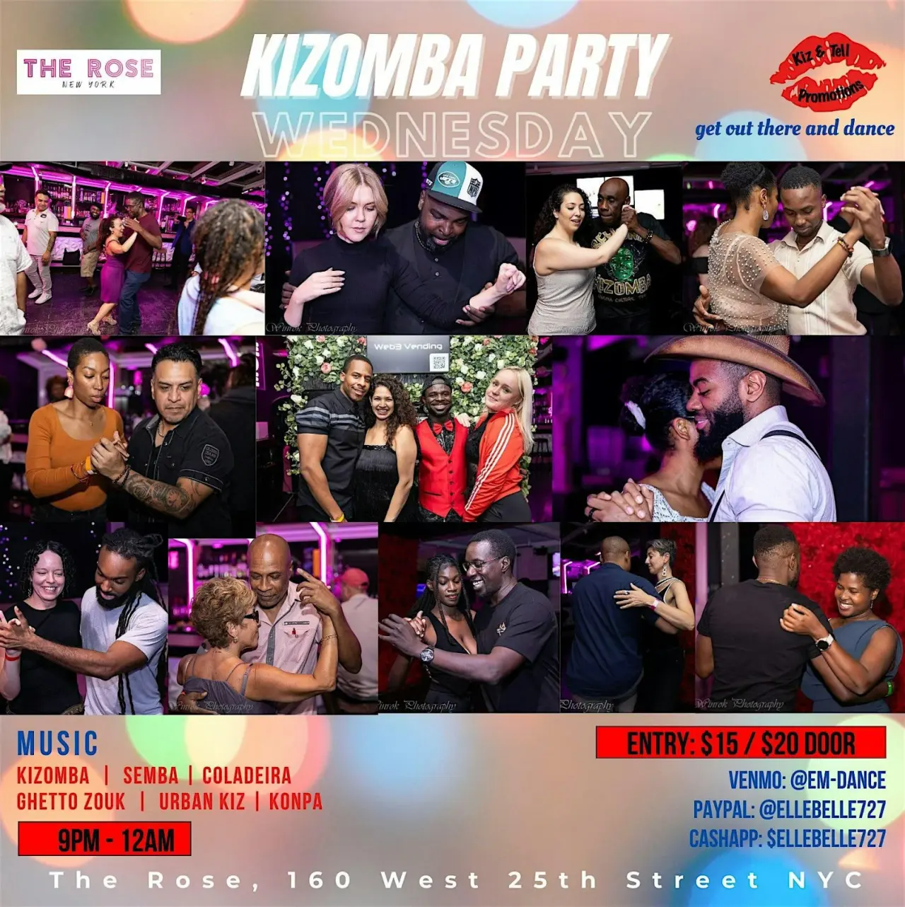 Kizomba Party NYC · October 7 & 21, 2026 · The Rose 키좀바·Urban Kiz